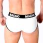Comprar MACHO MS30BL Slip Blanco S – Slip Con Diseño Ergonómico Para Máxima Comodidad-Noxtic
