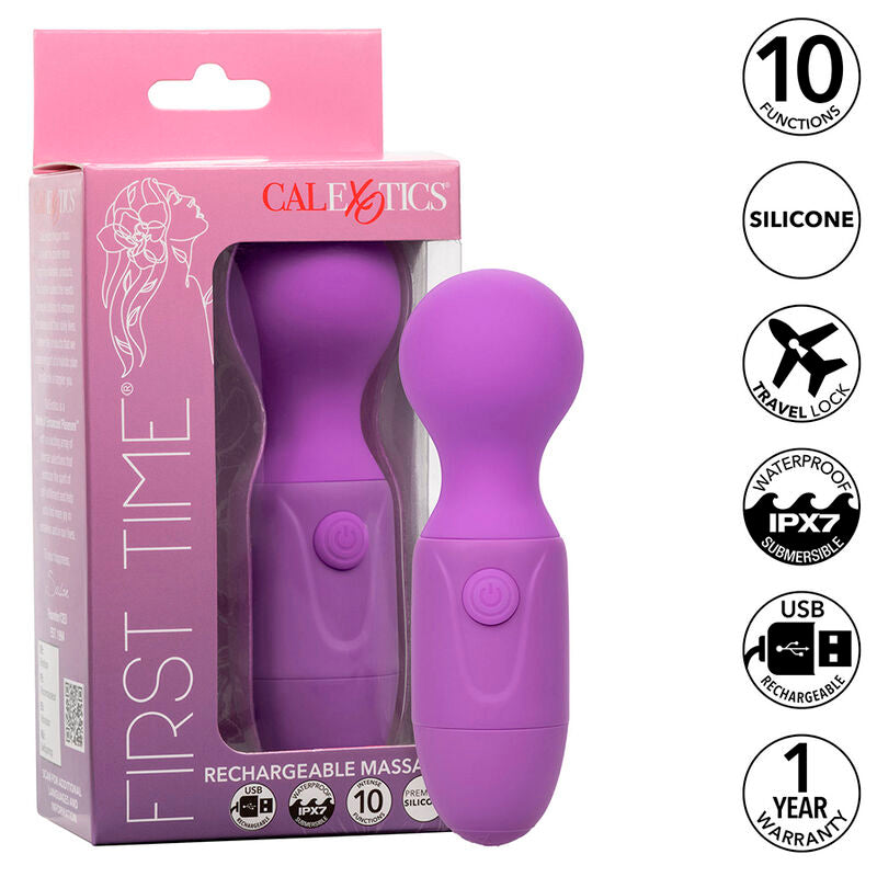 Comprar Calexotics First Time Masajeador Recargable Violeta – 10 Modos De Vibración Para Placer Personalizado-Noxtic