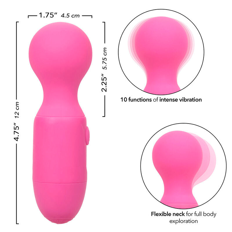Comprar CALEXOTICS First Time Masajeador Recargable Rosa – Vibraciones Intensas Para Exploración Sensorial-Noxtic