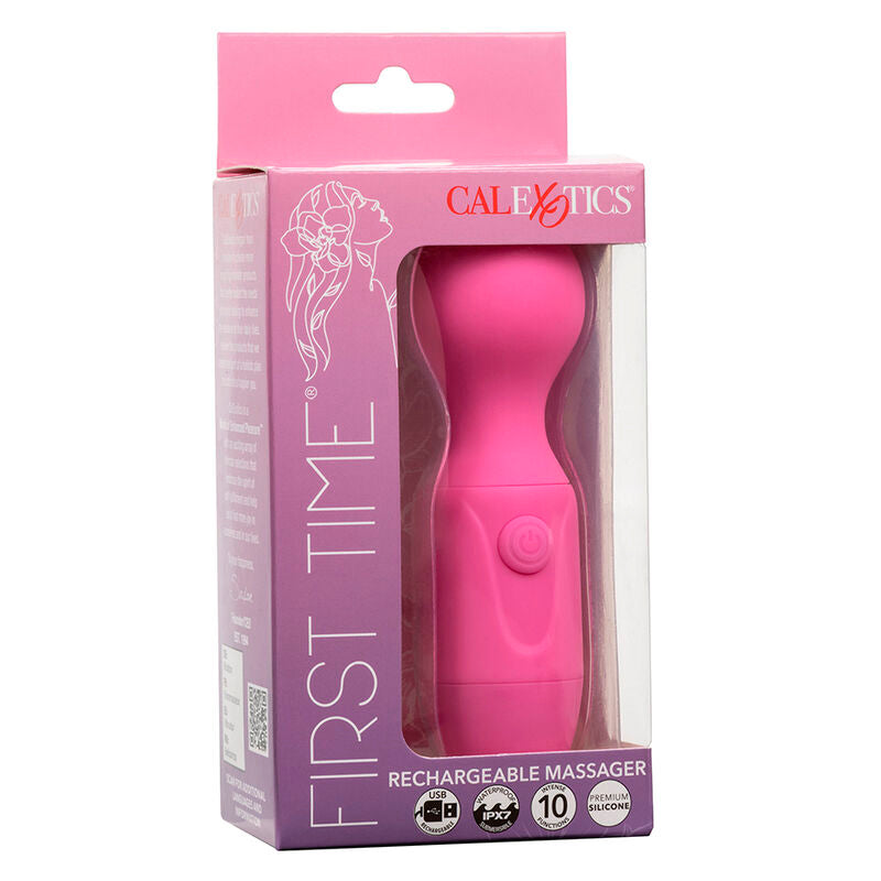 Comprar CALEXOTICS First Time Masajeador Recargable Rosa – Vibraciones Intensas Para Exploración Sensorial-Noxtic