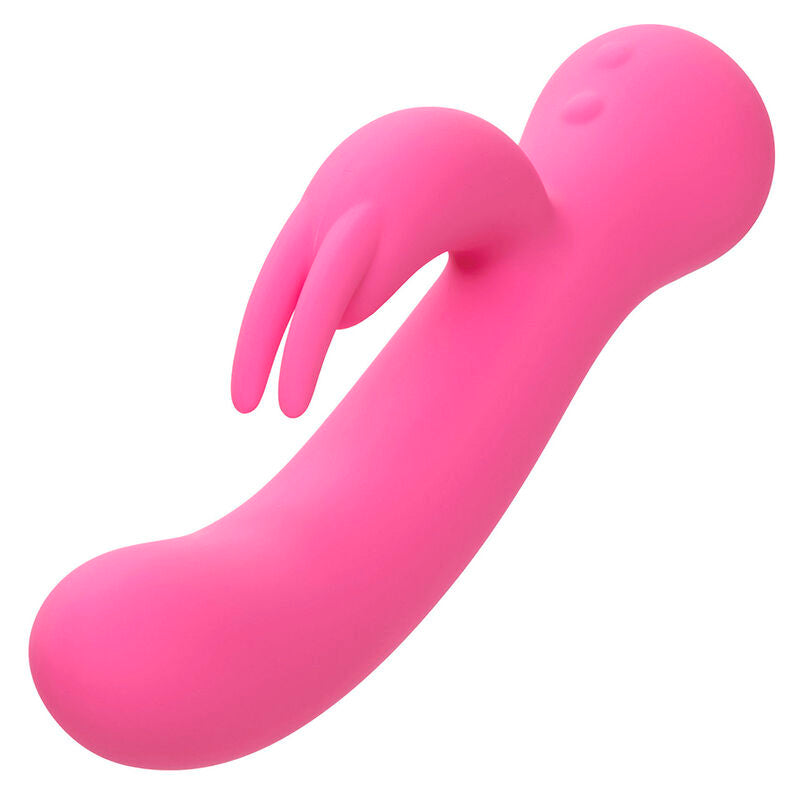 CALEXOTICS First Time Vibrador Rabbit Recargable Rosa – Experiencia De Doble Estimulación Con Diseño Elegante