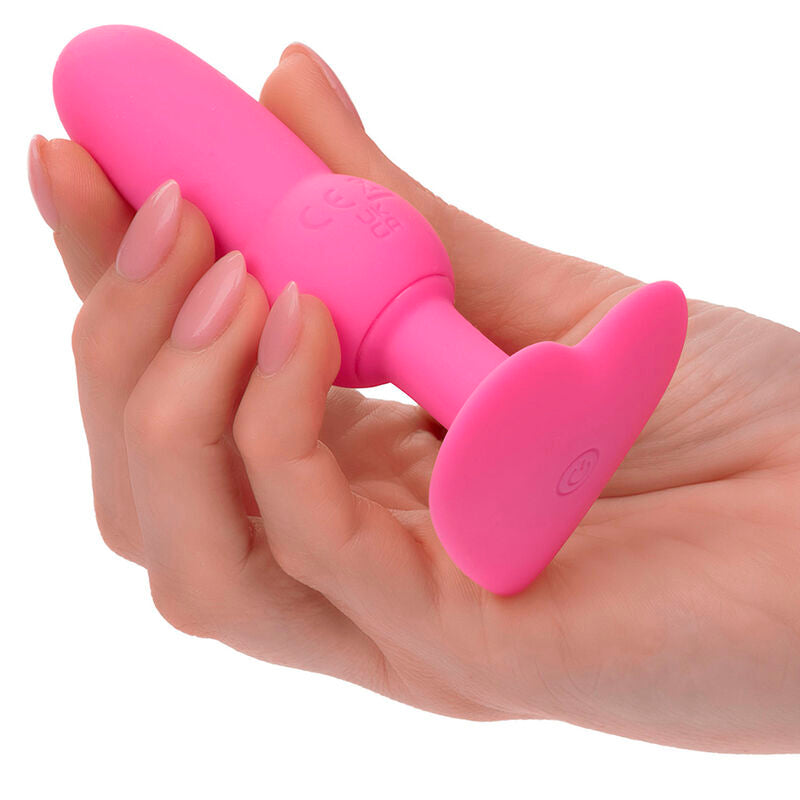 CALEXOTICS - FIRST TIME ANAL PLUG WITH BEADS 10 VIBRATIONS PINK