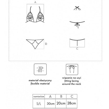 LIVCO Corsetti Fashion Jimena LC 20216 – Conjunto De Sujetador Y Tanga Con Encaje De Lujo