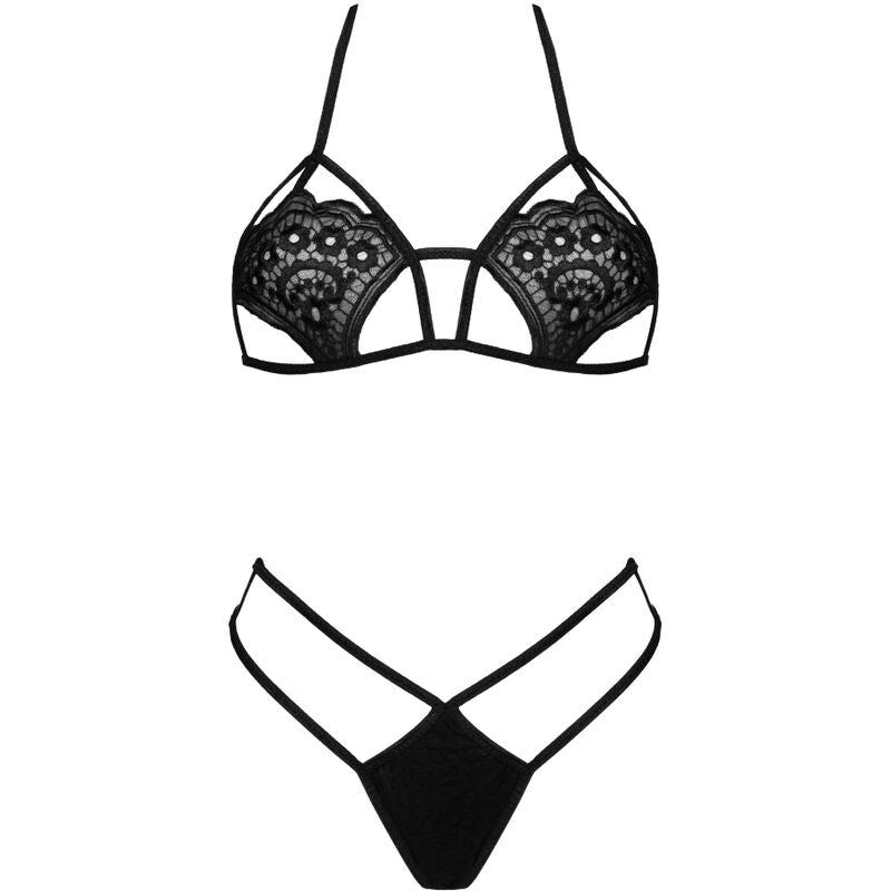 LIVCO Corsetti Fashion Jimena LC 20216 – Conjunto De Sujetador Y Tanga Con Encaje De Lujo