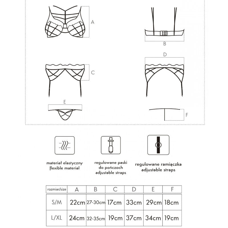 Comprar LIVCO CORSETTI FASHION Soledad LC 20217 – Conjunto De Lencería Elegante Con Estilo Y Comodidad Diaria-Noxtic