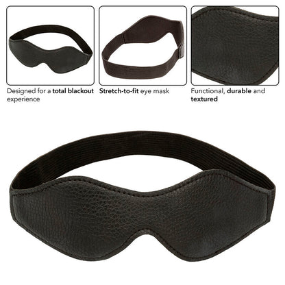 Comprar CALEXOTICS Antifaz Nocturnal Cuero Negro – Diseño Elegante Para Apagón Sensorial Completo-Noxtic