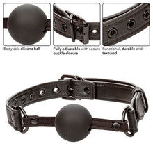Comprar CALEXOTICS Nocturnal Mordaza De Bola Silicona Negra – Diseño Ergonómico Para Placer Sensorial-Noxtic
