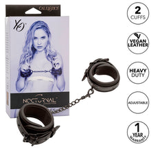 Comprar CALEXOTICS Nocturnal Esposas Cuero Ajustable Negro – Diseño Elegante Para Confort y Libertad Sensual-Noxtic