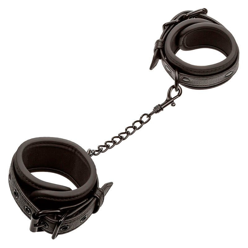 Comprar CALEXOTICS Nocturnal Esposas Cuero Ajustable Negro – Diseño Elegante Para Confort y Libertad Sensual-Noxtic