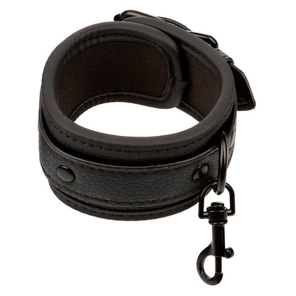 CALEXOTICS - NOCTURNAL ADJUSTABLE BLACK LEATHER ANKLE CUFFS