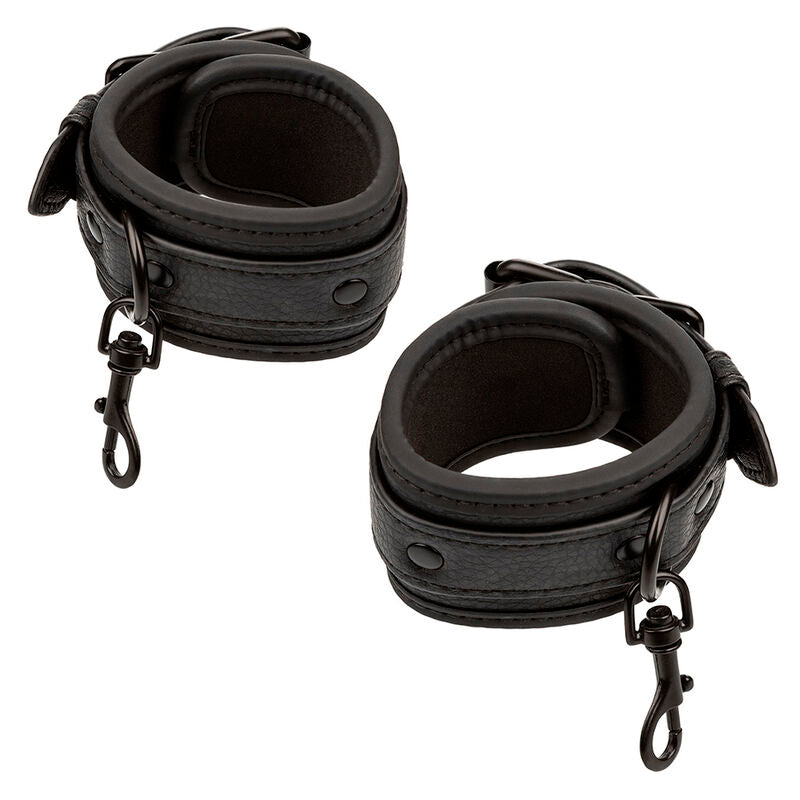 CALEXOTICS - NOCTURNAL CONNECTOR HOG TIE ADJUSTABLE BLACK LEATHER