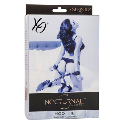 Comprar CALEXOTICS Nocturnal Conector Hog Tie Cuero Ajustable Negro – Diseño Elegante Para Experiencias Sensuales Únicas-Noxtic