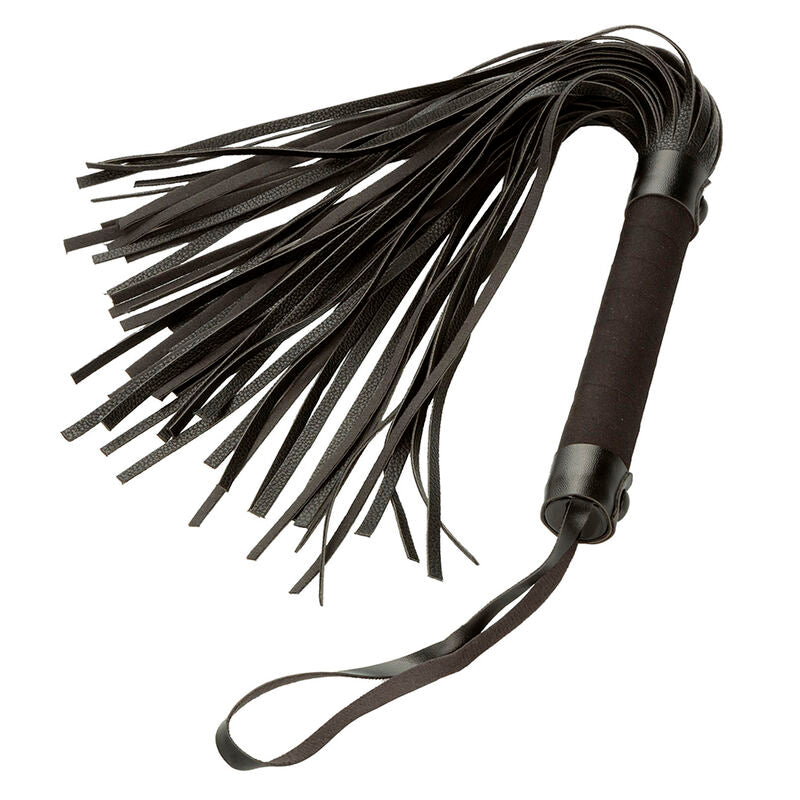 Calexotics Nocturnal Azotador Cuero Negro – Accesorio De Bienestar Sensitivo Para Exploración Personal