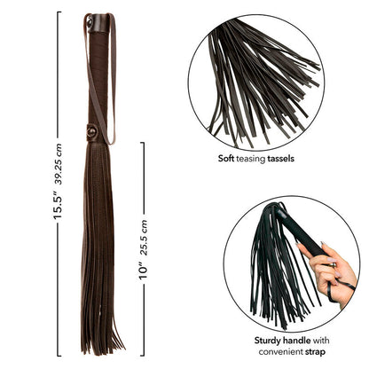 Comprar Calexotics Nocturnal Azotador Cuero Negro – Accesorio De Bienestar Sensitivo Para Exploración Personal-Noxtic