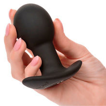 CALEXOTICS - ROCK BOTTOM ANAL PLUG 10 VIBRATIONS BLACK SILICONE