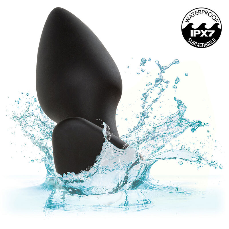CALEXOTICS - ROCK BOTTOM PERFECT ANAL PLUG 10 VIBRATIONS BLACK SILICONE
