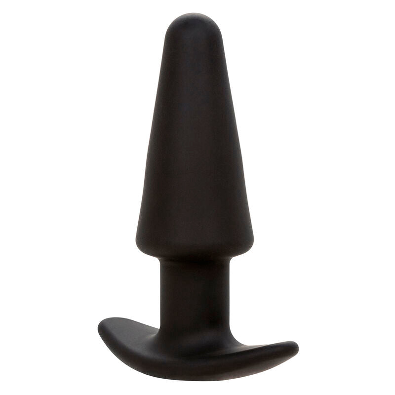 CALEXOTICS - ROCK BOTTOM CONICAL ANAL PLUG 10 VIBRATIONS BLACK SILICONE
