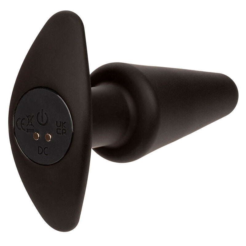 CALEXOTICS - ROCK BOTTOM CONICAL ANAL PLUG 10 VIBRATIONS BLACK SILICONE