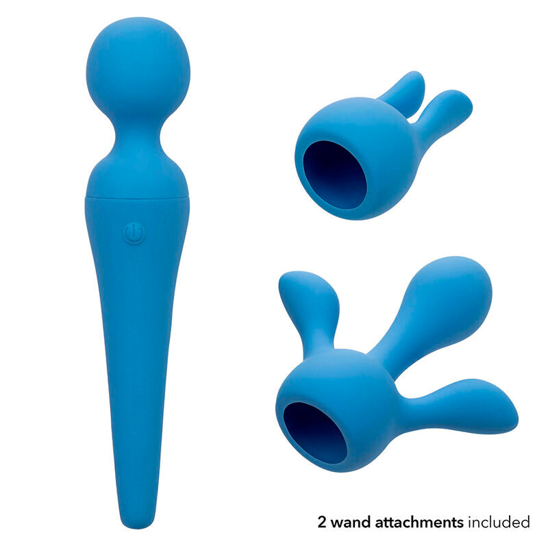 CALEXOTICS - COUTURE KIT VIBRATING WAND 10 VIBRATIONS BLUE