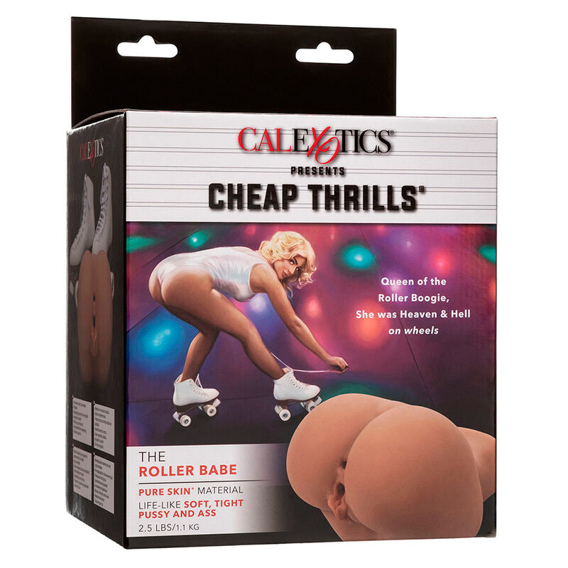 CALEXOTICS Roller Babe Double – Giocattolo realistico con design naturale per un piacere intenso