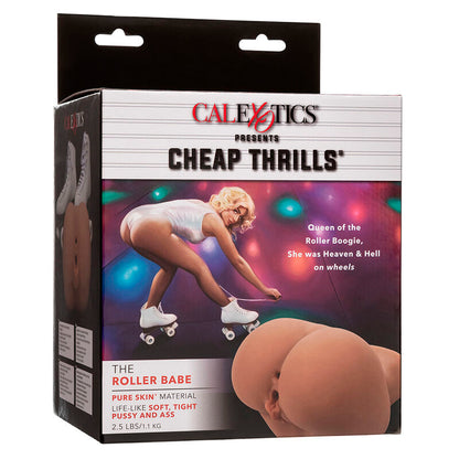 CALEXOTICS Roller Babe Double – Giocattolo realistico con design naturale per un piacere intenso