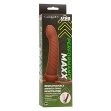 CALEXOTICS - MAXX DOUBLE RIBBED PENETRATOR 10 VIBRATIONS MULATTO