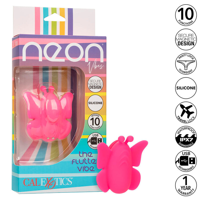 Comprar CALEXOTICS Neon Vibes The Flutter Vibe – Estimulador Recargable Con 10 Modos De Vibración-Noxtic