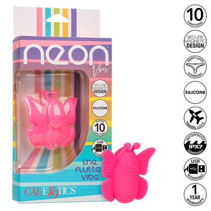 Comprar CALEXOTICS Neon Vibes The Flutter Vibe – Estimulador Recargable Con 10 Modos De Vibración-Noxtic