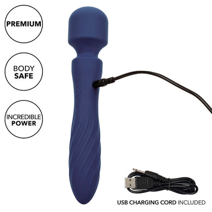 CALEXOTICS - CHARISMA MYSTIQUE DUAL MOTOR MASSAGER 12 FUNCTIONS 21.5 CM X 4.5 CM PURPLE