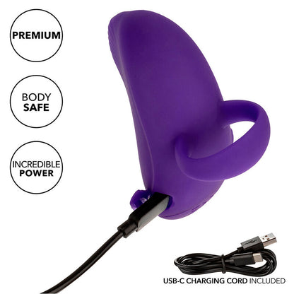 CALEXOTICS Envy Masajeador De Bola Rodante Morado – Innovador Diseño Ergonómico Con 7 Vibraciones