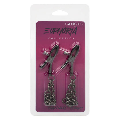 CALEXOTICS - EUPHORIA NIPPLE CLAMPS WITH CHAIN ​​14.5 CM