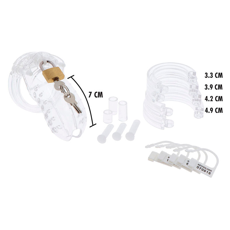 Comprar HIDDEN DESIRE Jaula De Castidad Acrílica Ajustable – Diseño Transparente Para Libertad Sensory-Noxtic
