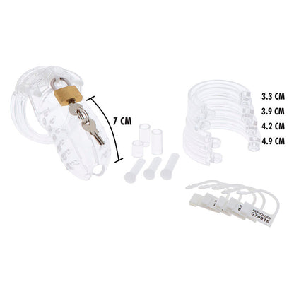 Comprar HIDDEN DESIRE Jaula De Castidad Acrílica Ajustable – Diseño Transparente Para Libertad Sensory-Noxtic