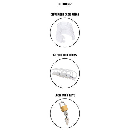 Comprar HIDDEN DESIRE Jaula De Castidad Acrílica Ajustable – Diseño Transparente Para Libertad Sensory-Noxtic
