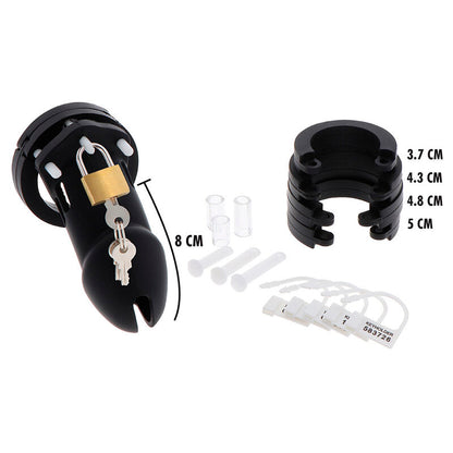 Comprar HIDDEN DESIRE Jaula De Castidad Silicona Talla L Negra – Diseño Ergonómico Para Control Y Conexión Intima-Noxtic