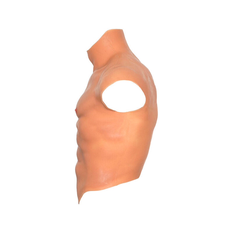 HIDDEN DESIRE Camiseta Silicona Torso Masculino – Diseño Elegante Con Abdominales Naturales