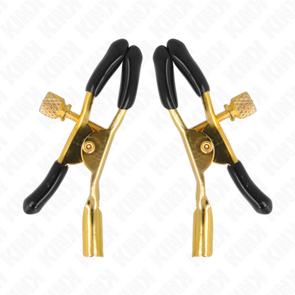 KINK Pinzas Para Pezones Dorado 6 CM – Estilo Elegante Para Intensificar Sensaciones