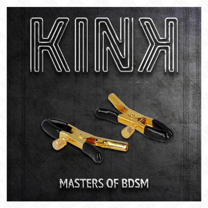 KINK Pinzas Para Pezones Dorado 6 CM – Estilo Elegante Para Intensificar Sensaciones