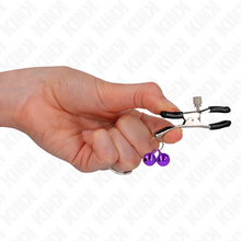 Comprar KINK Pinzas Para Pezones Doble Campanilla Violeta 6 Cm – Diseño Elegante Para Experiencias Sensoriales Intensas-Noxtic