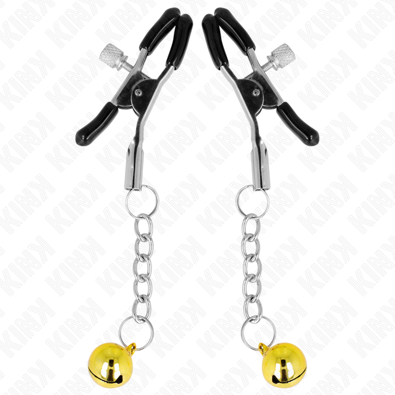 Comprar KINK Pinzas Para Pezones Con Colgante Dorado – Estimulación Sensible Con Diseño Elegante-Noxtic