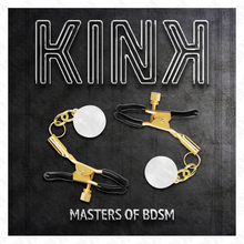 Comprar KINK Pinzas Para Pezones Doradas – Accesorio Elegante Con Colgante De Vidrio Para Experiencias Únicas-Noxtic
