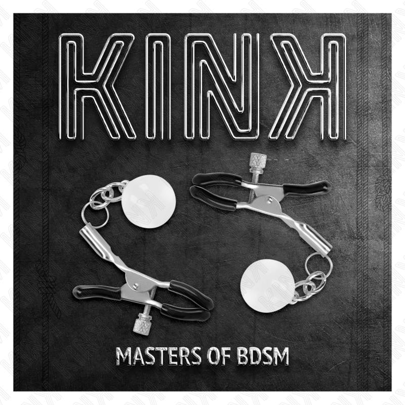 Comprar KINK Pinzas Para Pezones Plateadas – Estimulación Sensorial Con Elegante Colgante De Vidrio-Noxtic
