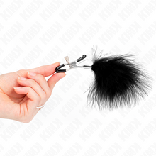 Comprar KINK Pinzas Para Pezones Con Pluma Negra – Diseño Elegante Para Estimulación Sensitiva-Noxtic