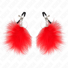 Comprar KINK Pinzas Para Pezones Con Pluma Roja – Estimulación Precisa Para Experiencias Sensoriales Atractivas-Noxtic