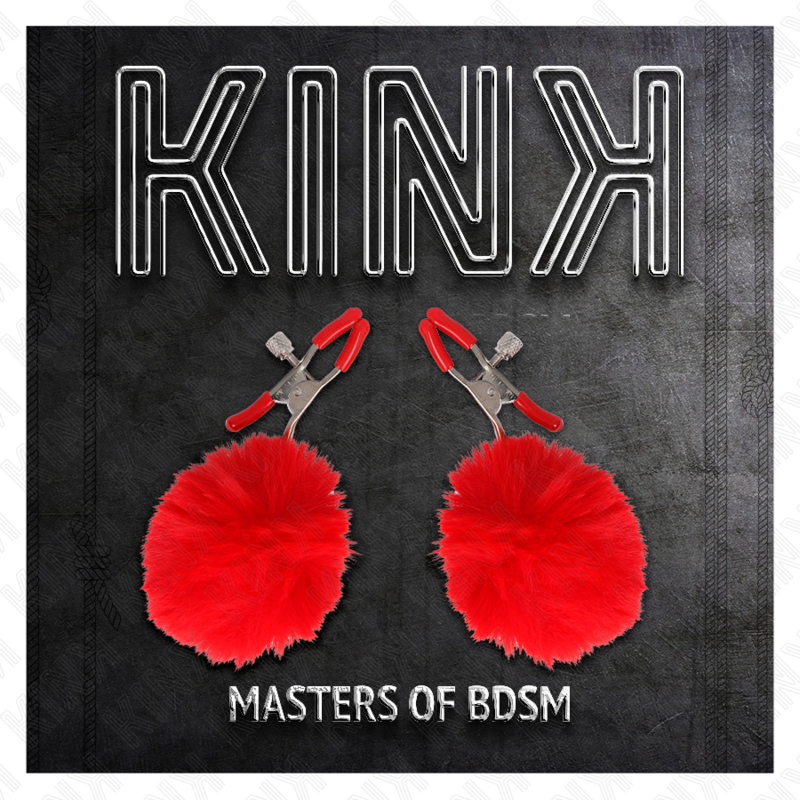 Comprar KINK Pinzas Para Pezones Con Pompón Rojo – Diseño Elegante Para Exploración Sensorial-Noxtic