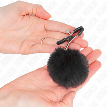 Comprar KINK Pinzas Para Pezones Con Pompón Negro 6 Cm – Accesorio Elegante Para Estimulación Sensual-Noxtic
