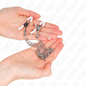 Comprar KINK Pinzas Para Pezones Con Doble Cadena Fina Plateado – Estimulador Elegante Para Placer Sensorial-Noxtic