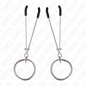 Morsetti per capezzoli KINK con anello in argento – Stimolazione sensoriale con stile elegante
