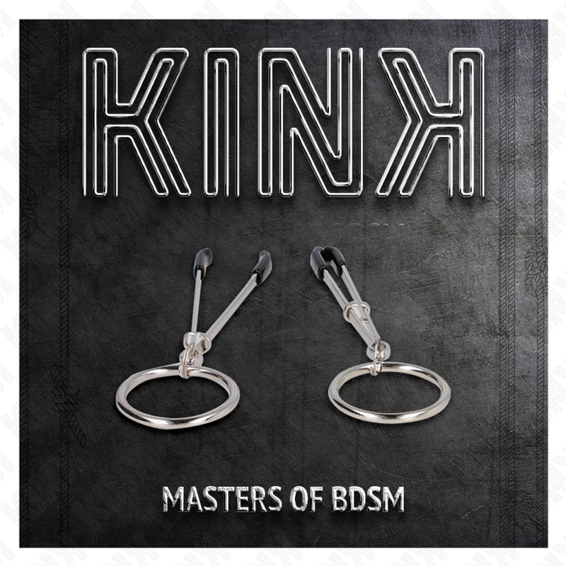 Comprar KINK Pinzas Para Pezones Fina Con Aro Plateado – Estimulación Sensorial Con Estilo Elegante-Noxtic