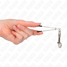 Comprar KINK Pinzas Para Pezones Fina Con Gancho Plateado 7 Cm – Diseño Elegante Para Estimulación Sensorial-Noxtic
